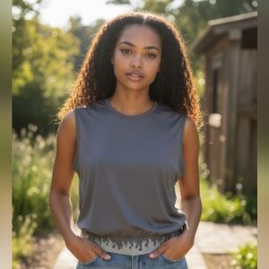 EleVen by Venus Williams Charcoal Muscle Tee